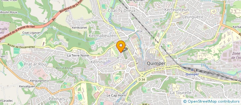 localisation de l'entreprise MONSIEUR NOEL HUMEAU à QUIMPER