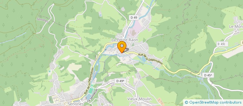 localisation de l'entreprise MONSIEUR NOEL JACQUEMIN  LA PETITE-RAON