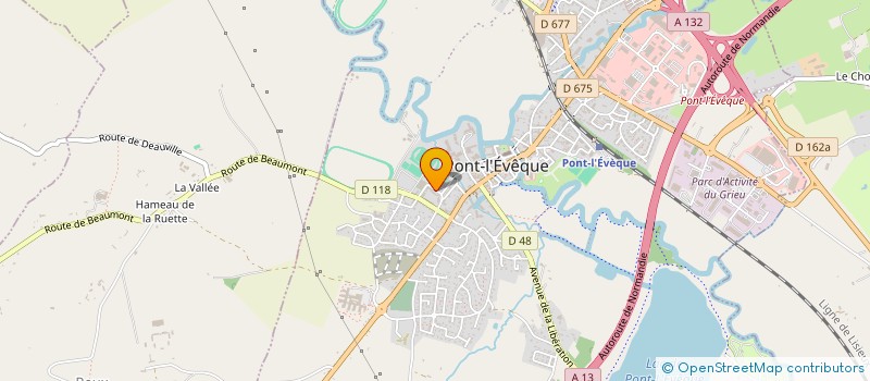 localisation de l'entreprise MONSIEUR NOEL JOURDREN  PONT L'EVEQUE