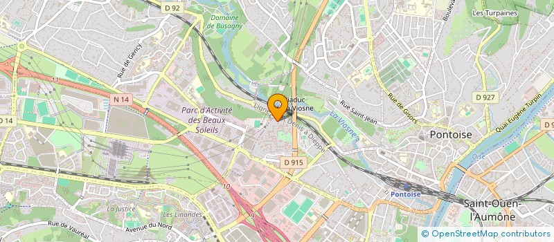 localisation de l'entreprise MONSIEUR NOEL-JUNIOR NGANGA LUSAMBU  PONTOISE