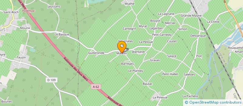 localisation de l'entreprise MONSIEUR NOEL LABAT  SAINT-MICHEL-DE-RIEUFRET