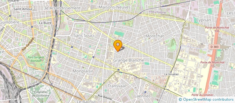 localisation de l'entreprise MONSIEUR NOEL LAVIOLETTE  LYON