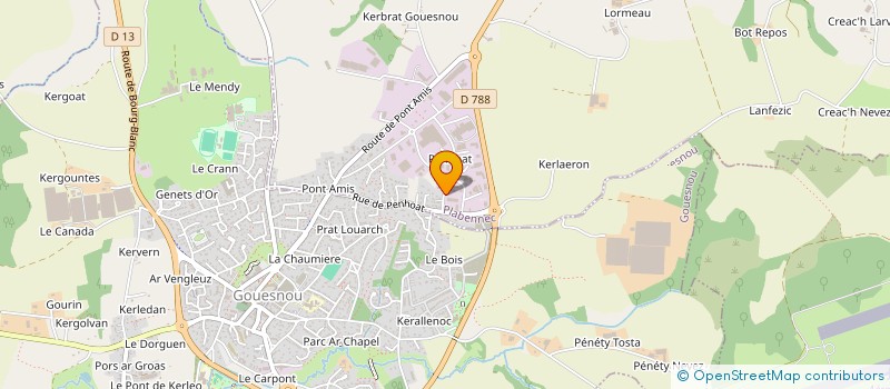 localisation de l'entreprise MONSIEUR NOEL LE BORGNE  PLABENNEC