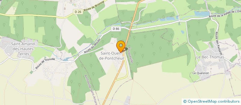 localisation de l'entreprise MONSIEUR NOEL LEDUC  SAINT-OUEN-DE-PONTCHEUIL