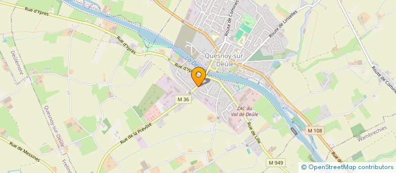 localisation de l'entreprise MONSIEUR NOEL LEFEBVRE à QUESNOY-SUR-DEULE