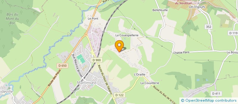 localisation de l'entreprise MONSIEUR NOEL LEMAITRE  MARTINVAST