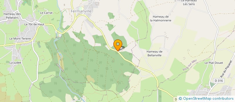 localisation de l'entreprise MONSIEUR NOEL LEONARD  FERMANVILLE
