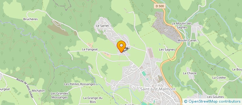 localisation de l'entreprise MONSIEUR NOEL MARGOT  SAINT-JUST-MALMONT