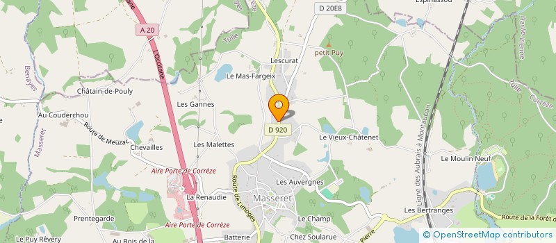 localisation de l'entreprise MONSIEUR NOEL MARIE JACQUES NIAUSSAT à MASSERET