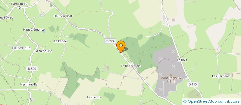 localisation de l'entreprise MONSIEUR NOEL MELAIN  HUBERVILLE