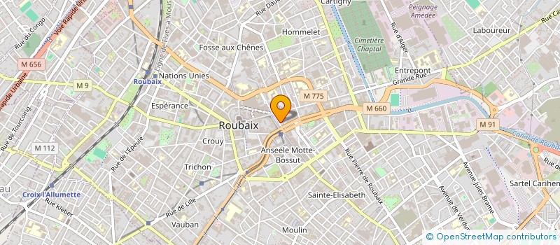localisation de l'entreprise MONSIEUR NOEL MERCIER à ROUBAIX