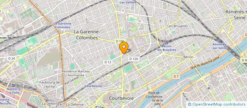 localisation de l'entreprise MONSIEUR NOEL MITRI  COURBEVOIE