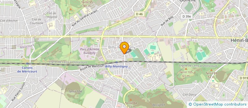 localisation de l'entreprise MONSIEUR NOEL MOREAU à BILLY-MONTIGNY