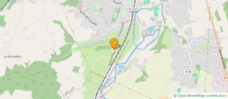 localisation de l'entreprise MONSIEUR NOEL MORICHON  LIGUGE