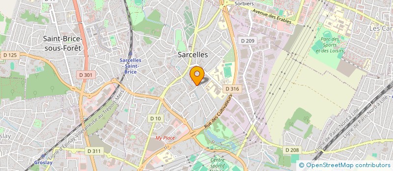 localisation de l'entreprise MONSIEUR NOEL OZKUR  SARCELLES