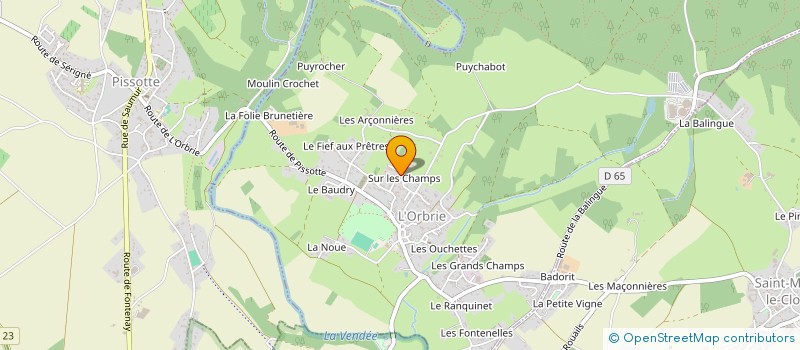 localisation de l'entreprise MONSIEUR NOEL PAQUEREAU  MERVENT