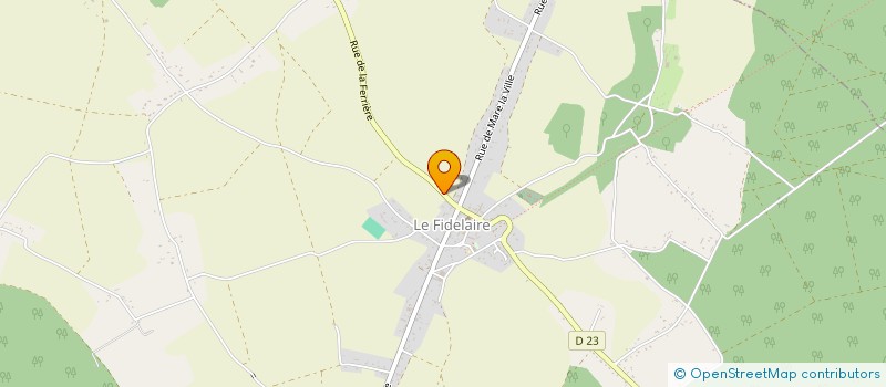 localisation de l'entreprise MONSIEUR NOEL PIETON  LE FIDELAIRE