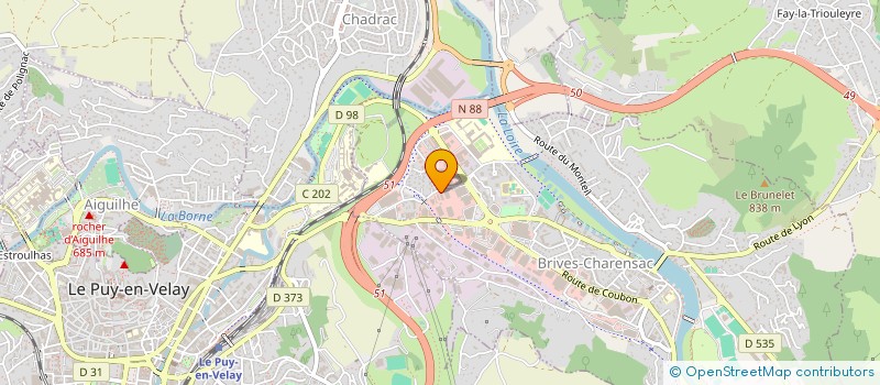 localisation de l'entreprise MONSIEUR NOEL POUDEROUX  BRIVES-CHARENSAC