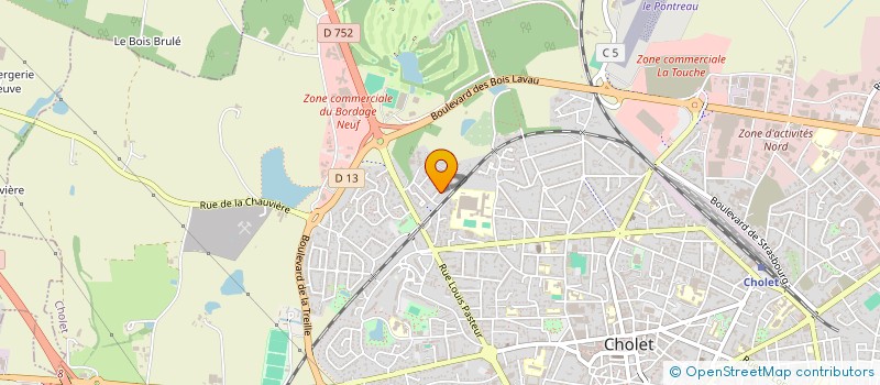 localisation de l'entreprise MONSIEUR NOEL POUPLARD à CHOLET