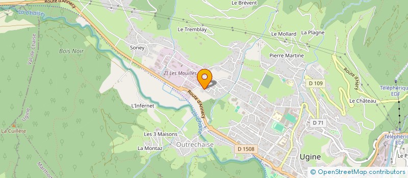 localisation de l'entreprise MONSIEUR NOEL REGNIER  UGINE