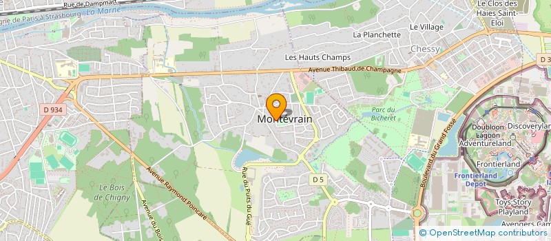 localisation de l'entreprise MONSIEUR NOEL REMY à MONTEVRAIN