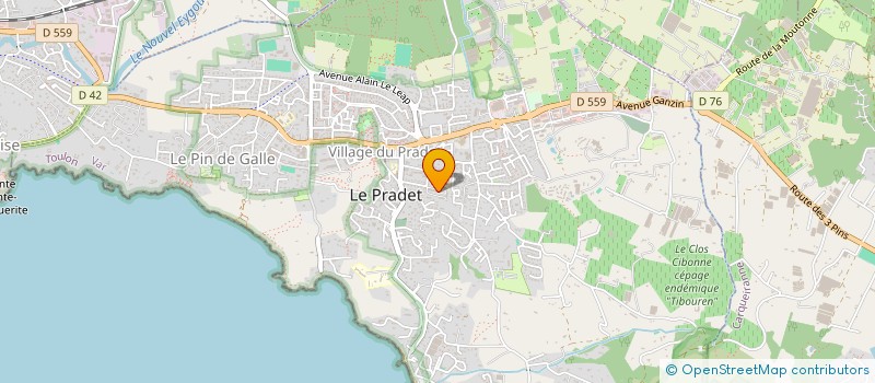 localisation de l'entreprise MONSIEUR NOEL ROMERO à LE PRADET