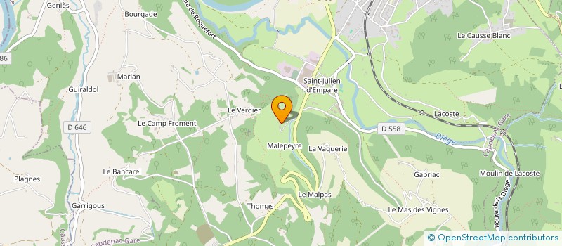 localisation de l'entreprise MONSIEUR NOEL ROQUES  CAPDENAC-GARE