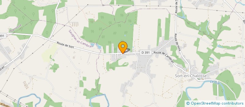 localisation de l'entreprise MONSIEUR NOEL RUAUX  SORT-EN-CHALOSSE