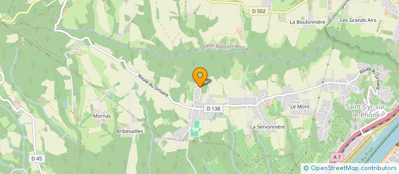 localisation de l'entreprise MONSIEUR NOEL TOUVIGNON  SAINT-CYR-SUR-LE-RHONE