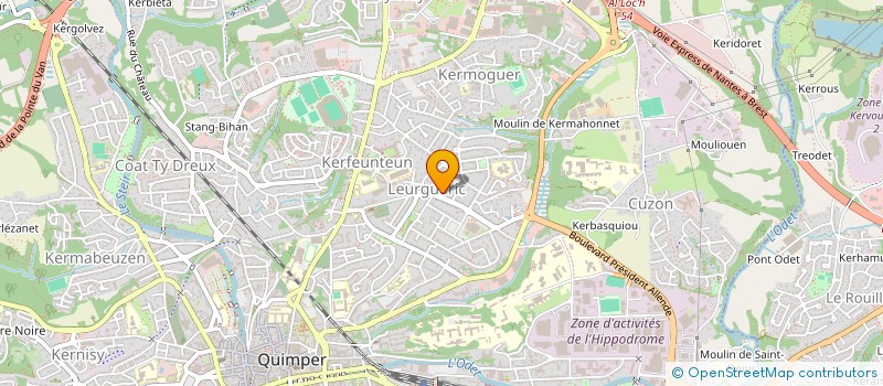 localisation de l'entreprise MONSIEUR NOEL VANDERSTOCK à QUIMPER
