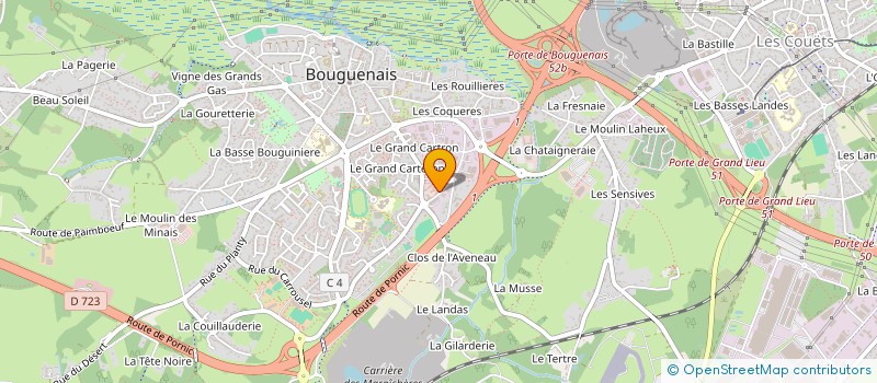 localisation de l'entreprise MONSIEUR NOEL VASLIN  BOUGUENAIS