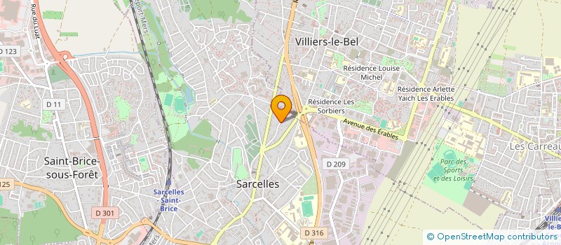localisation de l'entreprise MONSIEUR NOEL YABAS  SARCELLES