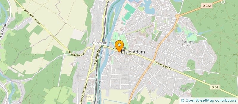 localisation de l'entreprise MONSIEUR NOGENT NOLAN  L'ISLE-ADAM