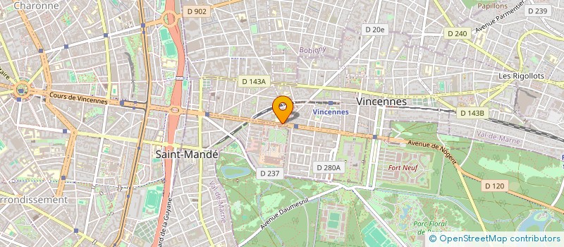 localisation de l'entreprise MONSIEUR NOHAM ENRIQUEZ à VINCENNES