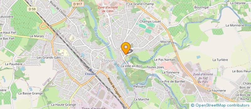localisation de l'entreprise MONSIEUR NOHAM LEGRAIN à CLISSON