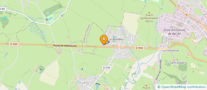 localisation de l'entreprise MONSIEUR NOHAN MOLINIER  DRUELLE BALSAC