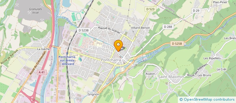 localisation de l'entreprise MONSIEUR NOLA FOURNIER  PONTCHARRA