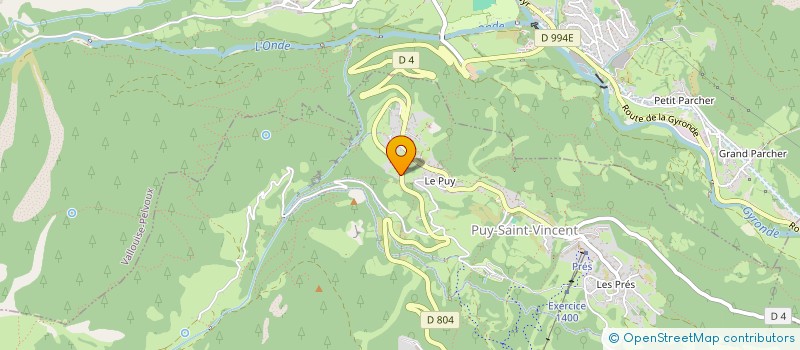 localisation de l'entreprise MONSIEUR NOLAN ALBERT  PUY-SAINT-VINCENT