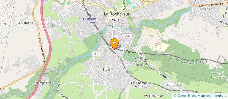 localisation de l'entreprise MONSIEUR NOLAN BRUYANT  LA ROCHE-SUR-FORON