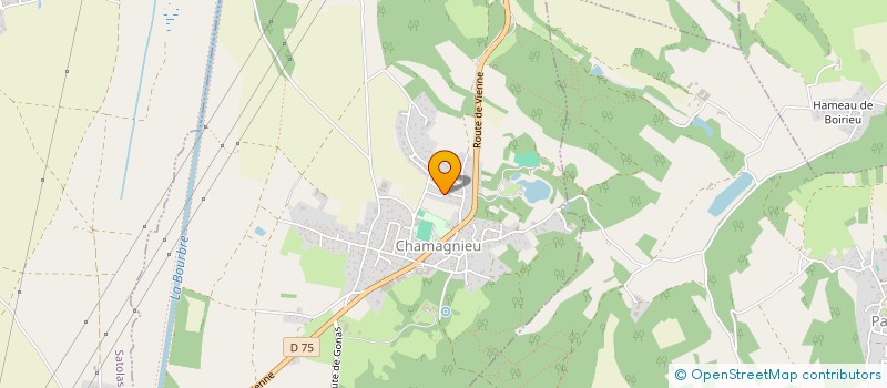 localisation de l'entreprise MONSIEUR NOLAN CHALIGNE  CHAMAGNIEU