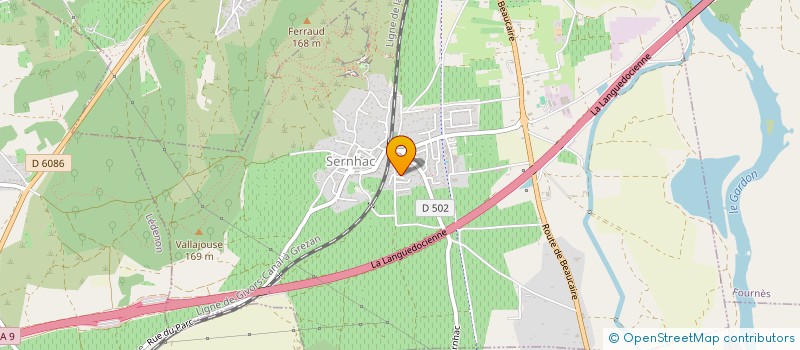 localisation de l'entreprise MONSIEUR NOLAN VANDERCHUREN  SERNHAC