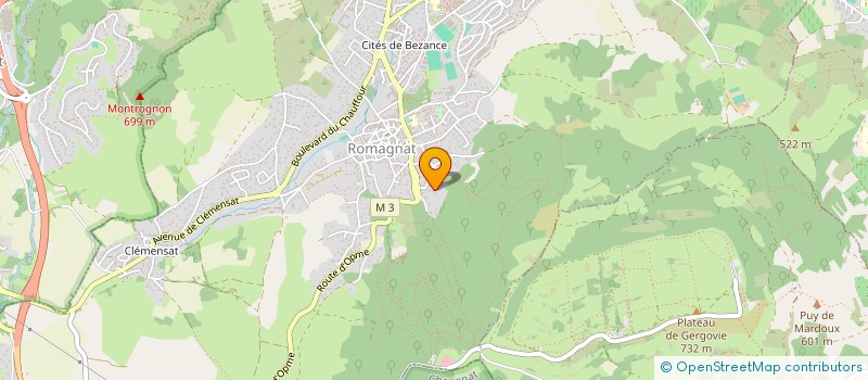 localisation de l'entreprise MONSIEUR NOLAN VAZEILLE  ROMAGNAT