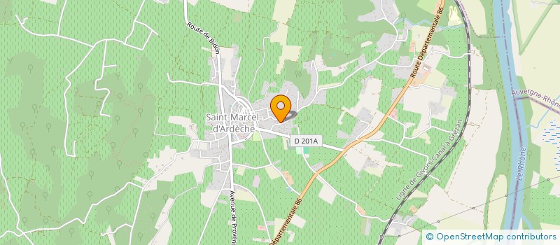 localisation de l'entreprise MONSIEUR NOLAN VIDALENCHE  SAINT-MARCEL-D'ARDECHE