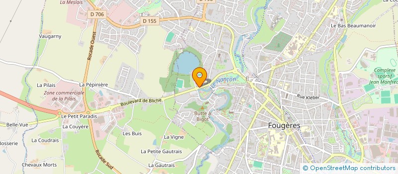 localisation de l'entreprise MONSIEUR NOLANN HAMARD  FOUGERES