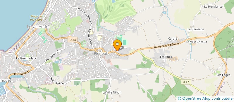 localisation de l'entreprise MONSIEUR NOLANN PELLETIER  PLENEUF-VAL-ANDRE
