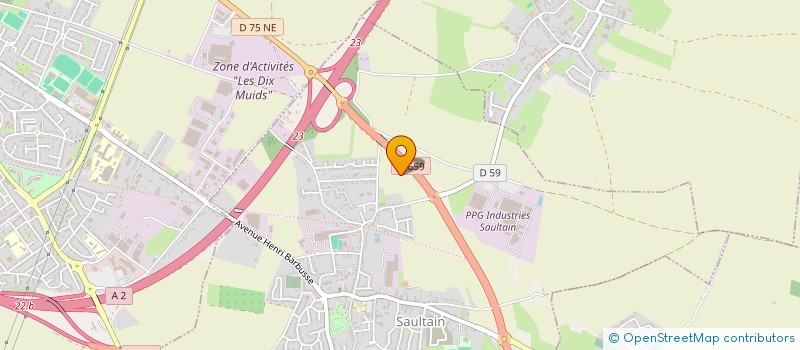 localisation de l'entreprise MONSIEUR NOLANN THUILLIER  SAULTAIN
