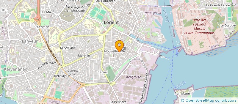 localisation de l'entreprise MONSIEUR NOLWENN GUEGAN à LORIENT