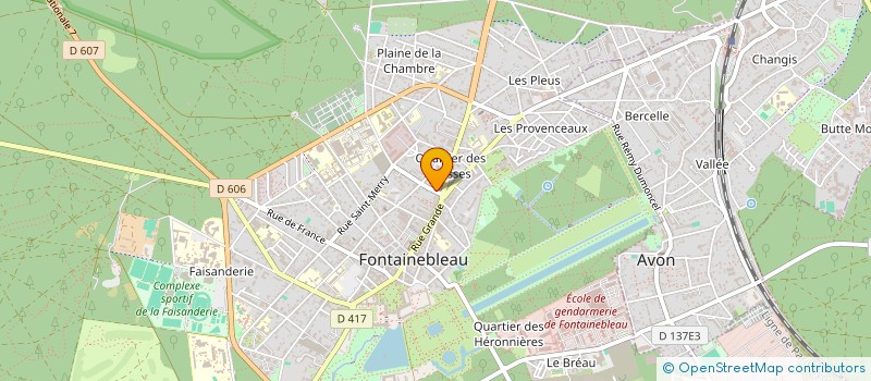 localisation de l'entreprise MONSIEUR NOMY THEVENIN  FONTAINEBLEAU