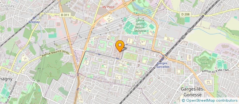 localisation de l'entreprise MONSIEUR NOOR SAFI  SARCELLES