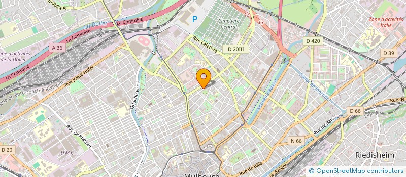 localisation de l'entreprise MONSIEUR NOOR SANGARI  MULHOUSE